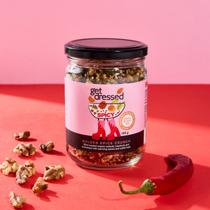 Golden Spice Crunch organic nut and seed salad topper by Get Dressed 