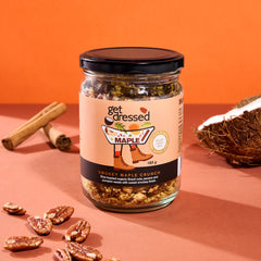 Smokey Maple Crunch organic nut and seed topper — pecans,
maple, smoked paprika, made in Australia
