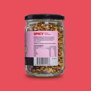 Golden Spice Crunch ingredients — walnuts, turmeric,
chilli, no additives
